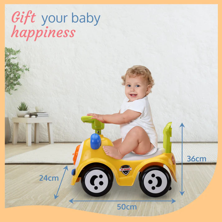 Encourage active play and development with the Luvlap Sunny Ride-on car, a safe and fun toy for toddlers aged 1-3 years, featuring an adorable monkey design. Available at uSmile.toys." www.usmile.toys